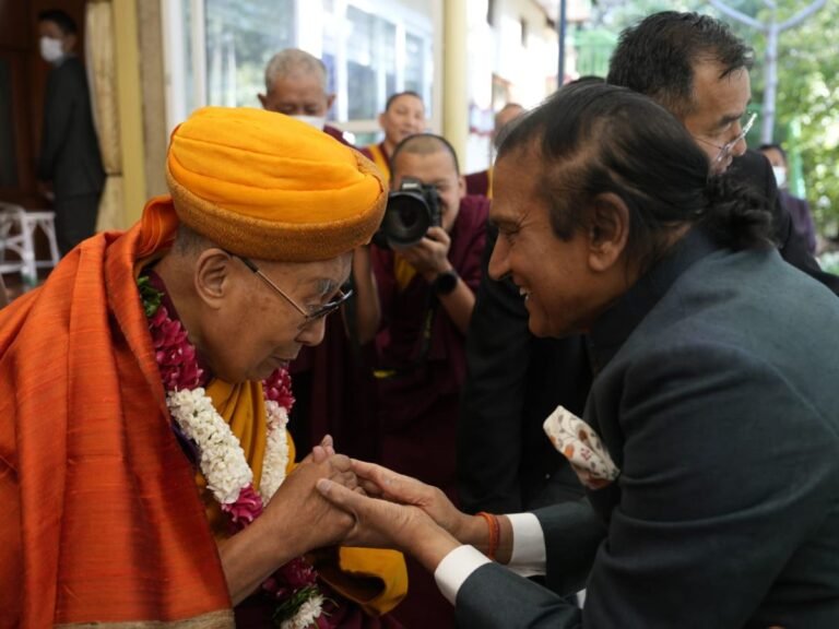 Dr. Dinesh Shahra, Pioneer of the Yellow Revolution, Meets the Tibetan Spiritual Leader the Dalai Lama in Dharamshala